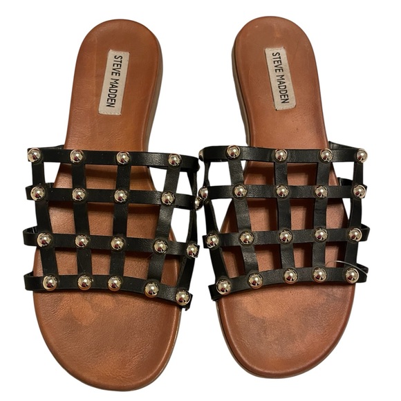 Steve Madden Shoes - Steve Madden Black Studded Sandals
